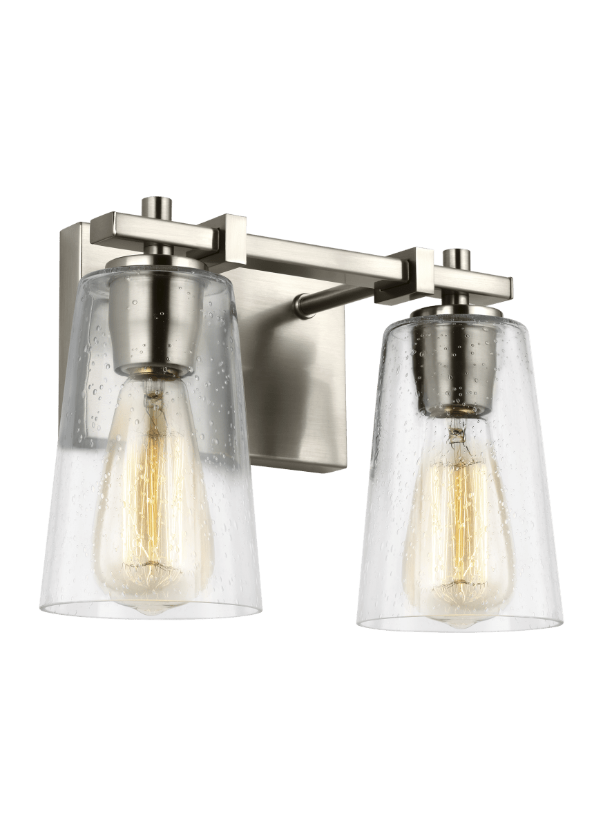 Luminaire de vanité Mercer - Nickel en satin 12 1/2" by Visual Comfort Studio | Luminaires & cie