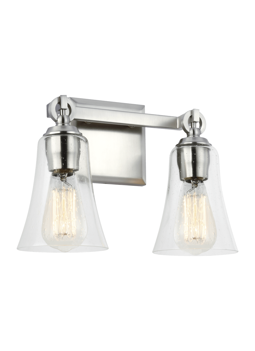 Luminaire de vanité Monterro - Nickel en satin 13 1/2" by Visual Comfort Studio | Luminaires & cie