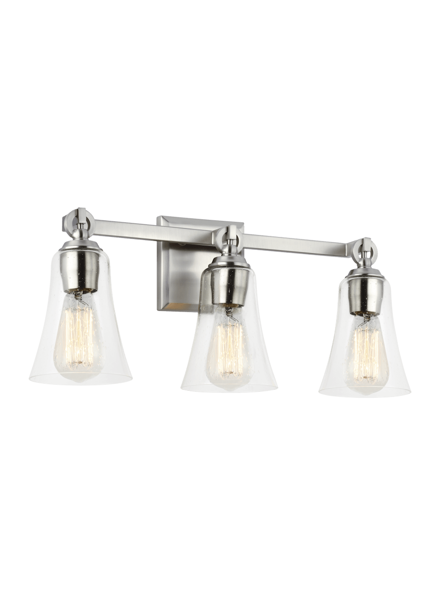 Luminaire de vanité Monterro - Nickel en satin 21 3/4" by Visual Comfort Studio | Luminaires & cie