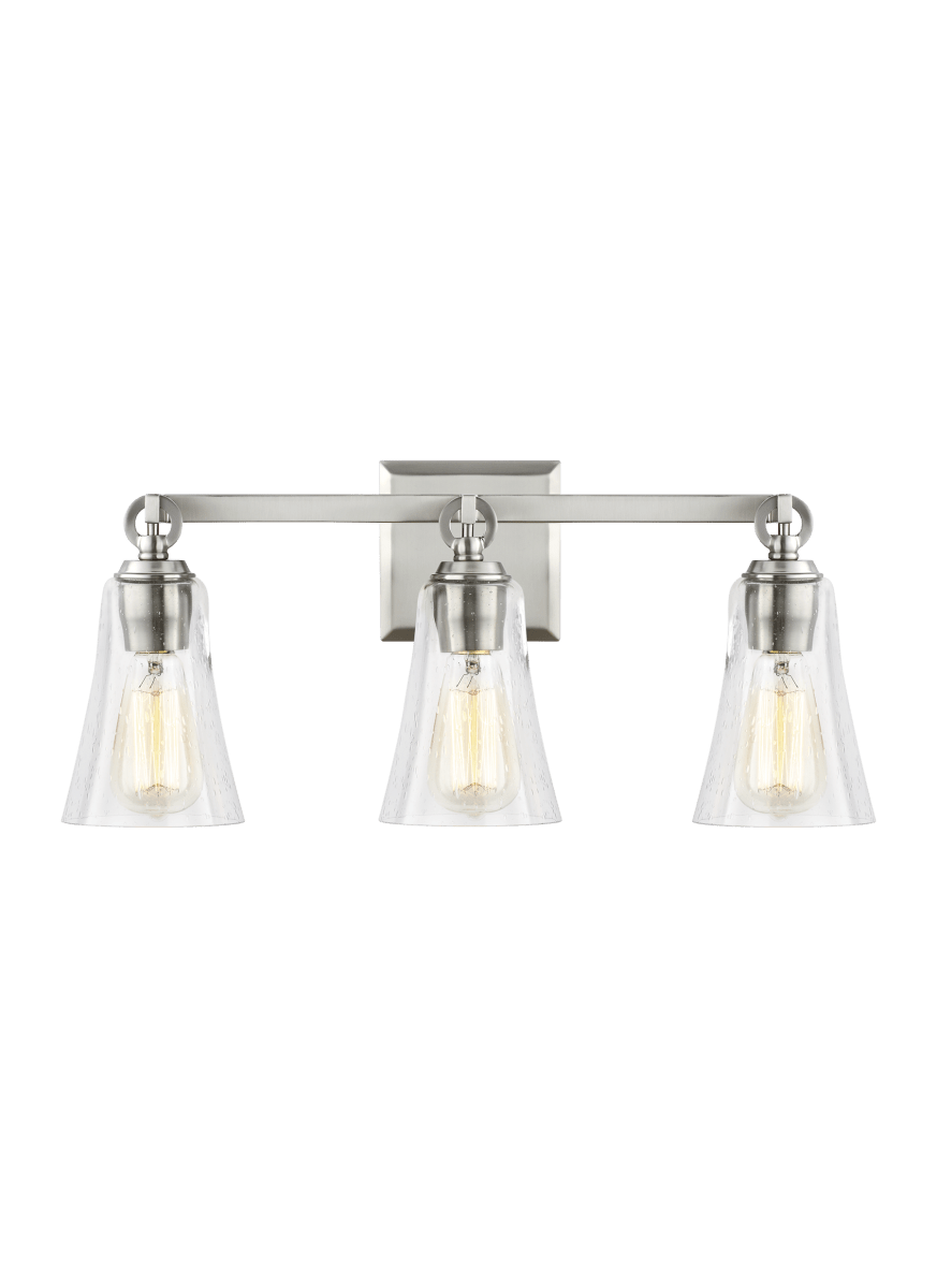 Luminaire de vanité Monterro - Nickel en satin 21 3/4" by Visual Comfort Studio | Luminaires & cie