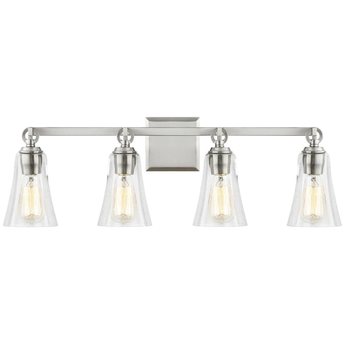 Luminaire de vanité Monterro - Nickel en satin 30 1/4" by Visual Comfort Studio | Luminaires & cie