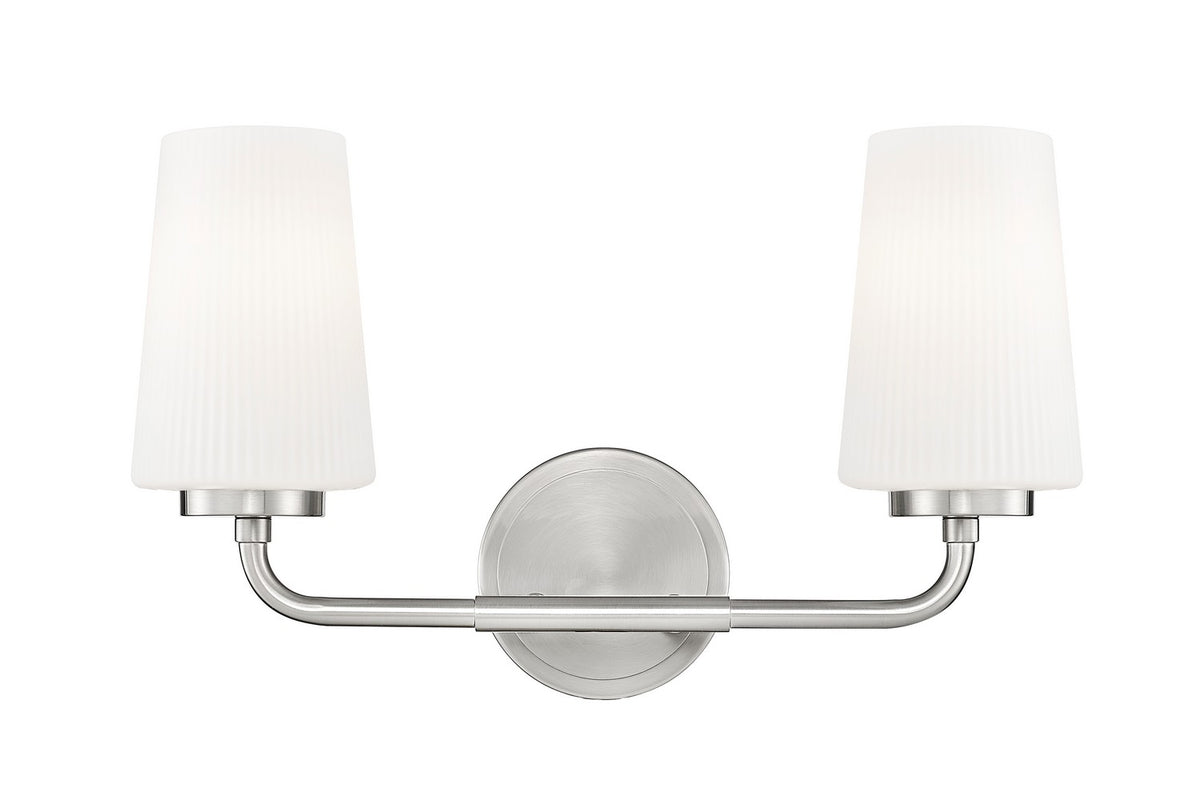 Luminaire de vanité Montford Nickel brossé, 16" – vue 2
