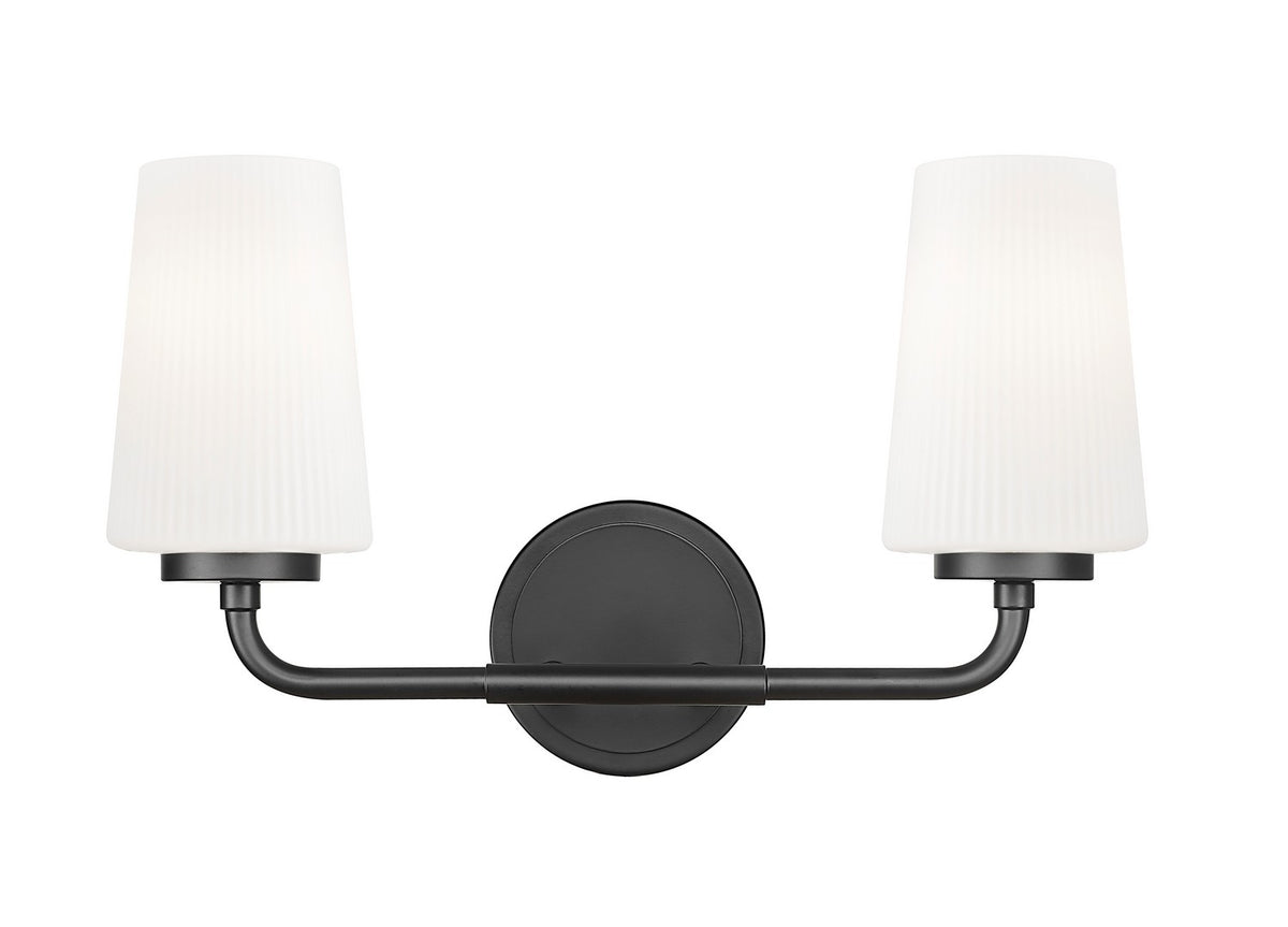 Luminaire de vanité Montford Noir mat, 16" – vue 2