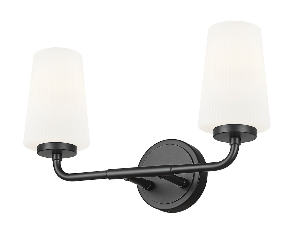 Luminaire de vanité Montford Noir mat, 16" – vue 3