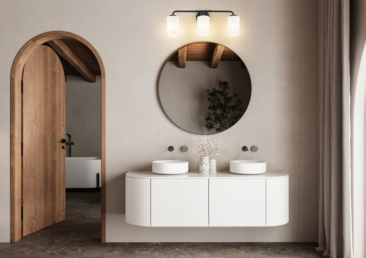Luminaire de vanité Montford Noir mat, 24" – vue 6