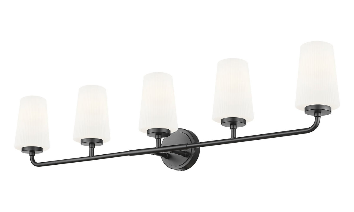 Luminaire de vanité Montford Noir mat, 40" – vue 3