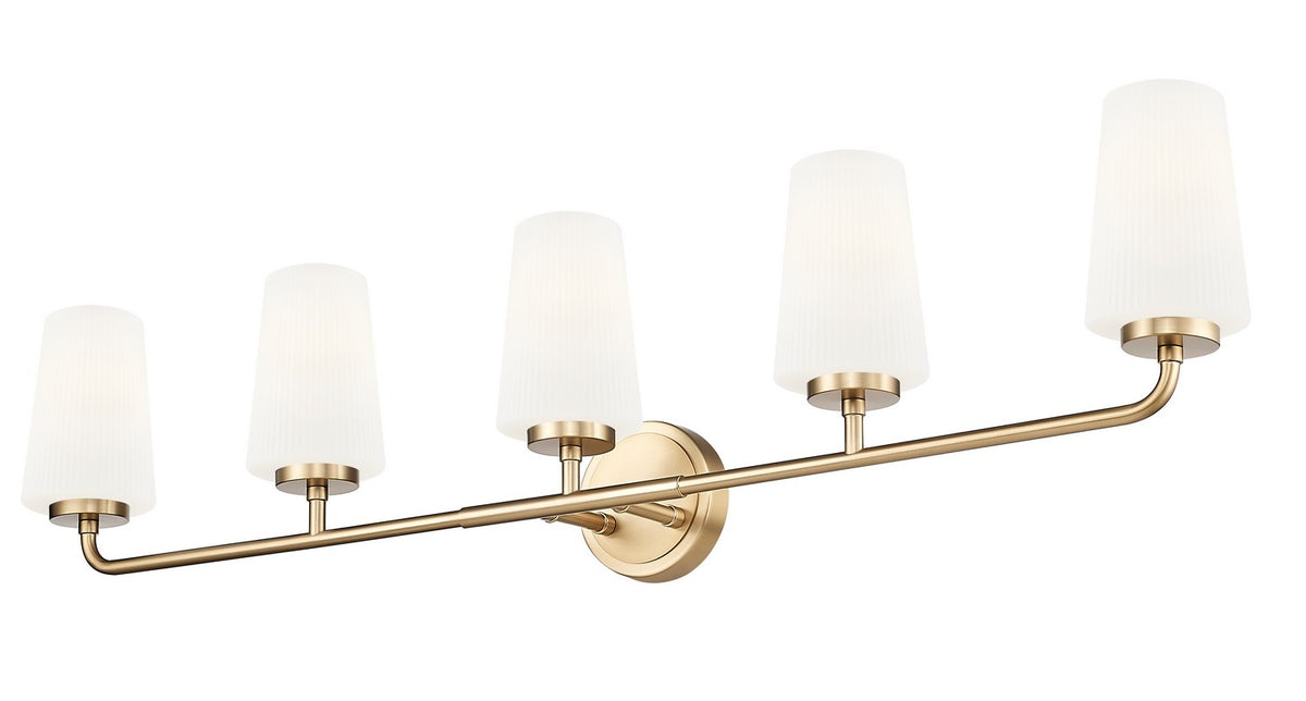 Luminaire de vanité Montford Or moderne, 40" – vue 3