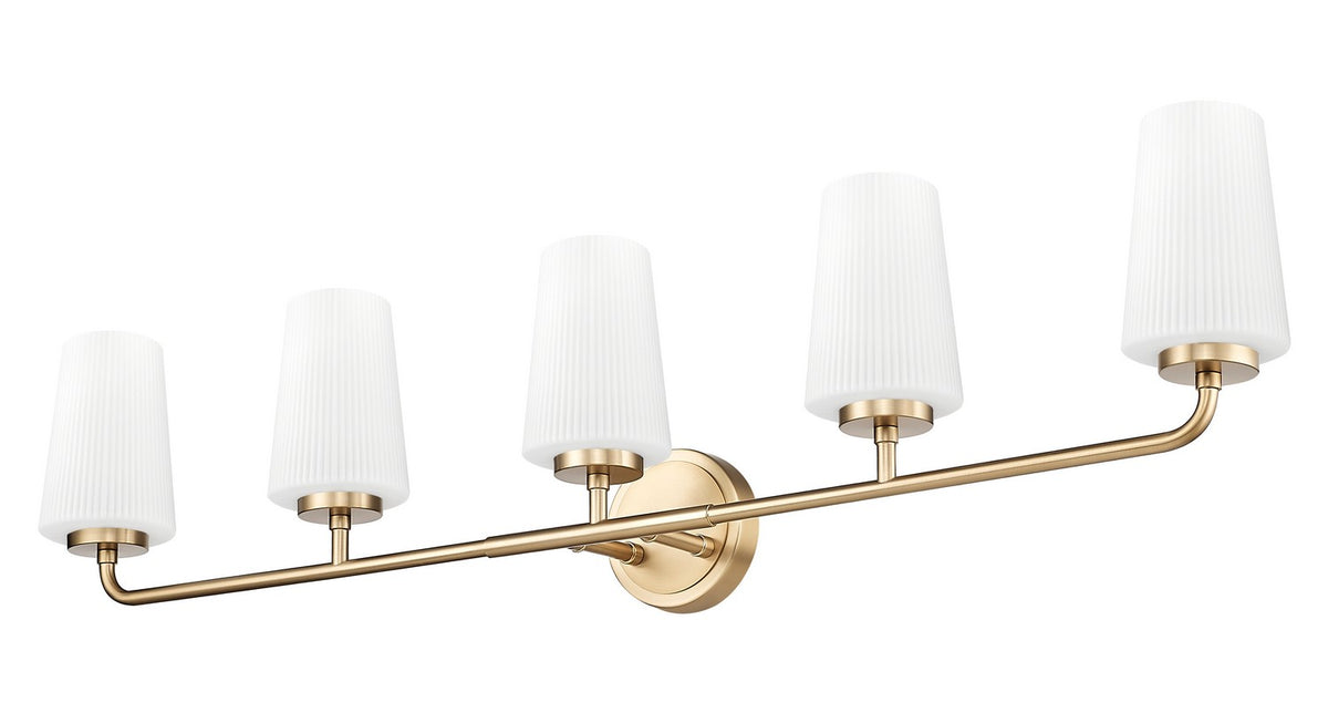 Luminaire de vanité Montford Or moderne, 40" – vue 5