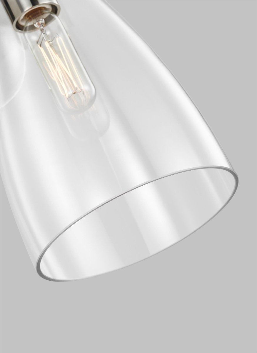 Luminaire de vanité Moritz - Nickel poli 5 3/4" by Visual Comfort Studio | Luminaires & cie