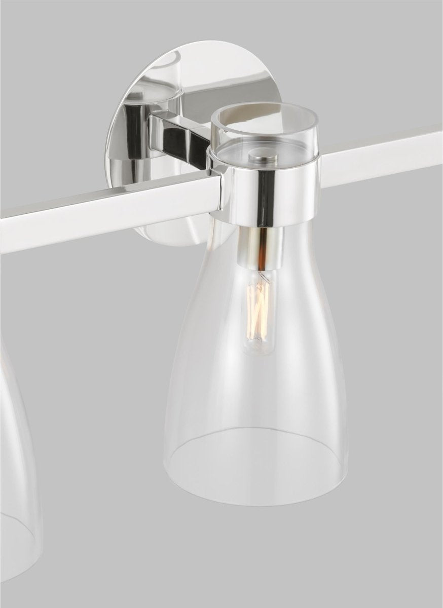 Luminaire de vanité Moritz - Nickel poli 24" by Visual Comfort Studio | Luminaires & cie