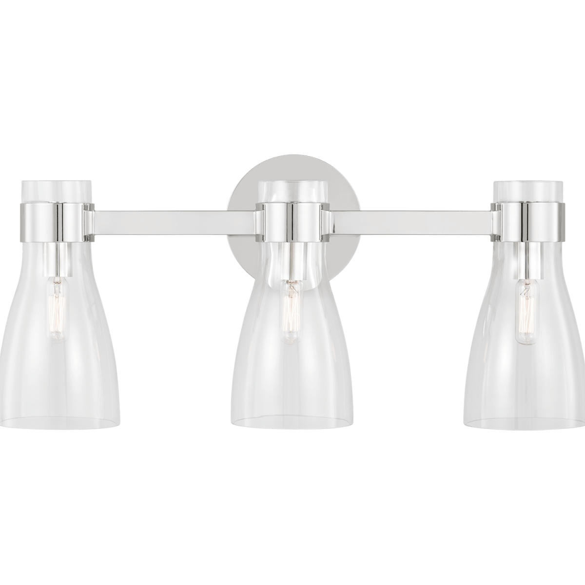 Luminaire de vanité Moritz - Nickel poli 24" by Visual Comfort Studio | Luminaires & cie