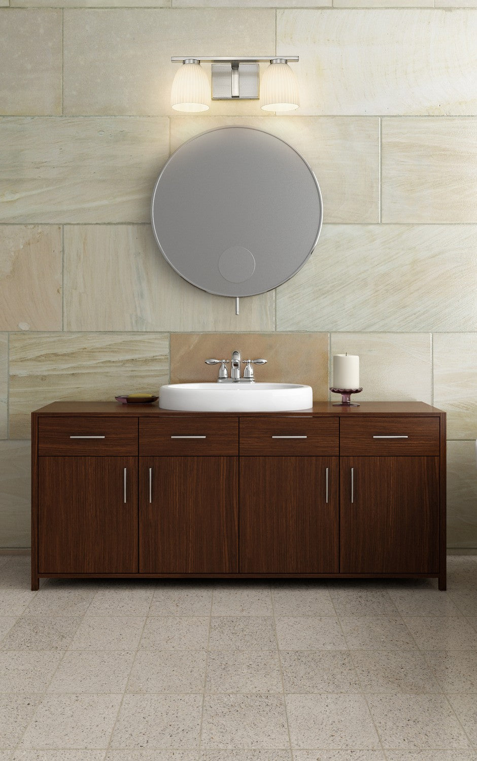 Luminaire de vanité Naya Nickel brossé, 16" – vue 6