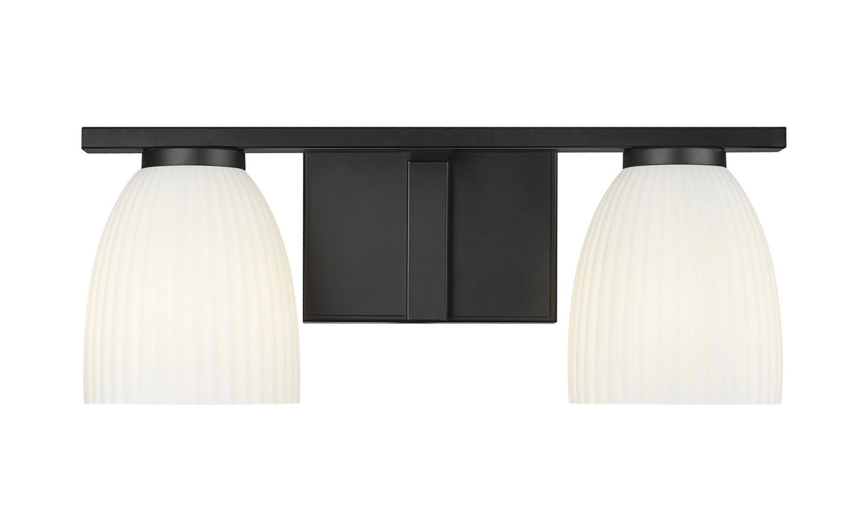 Luminaire de vanité Naya Noir mat, 16" – vue 2