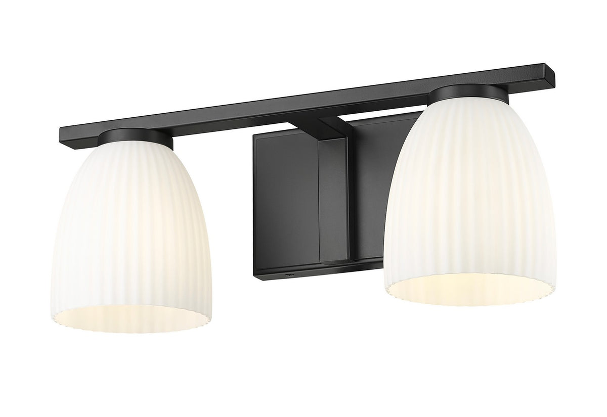 Luminaire de vanité Naya Noir mat, 16" – vue 3