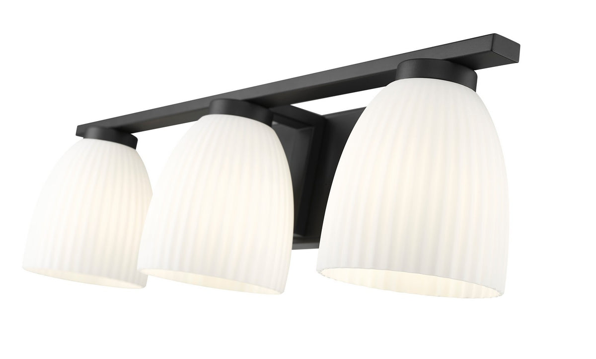 Luminaire de vanité Naya Noir mat, 24" – vue 4