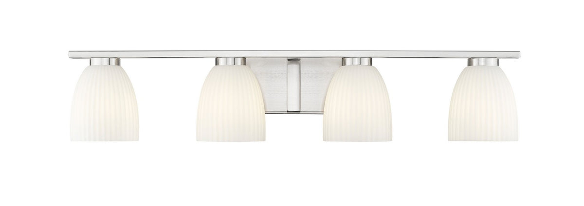 Luminaire de vanité Naya Nickel brossé, 32" – vue 2