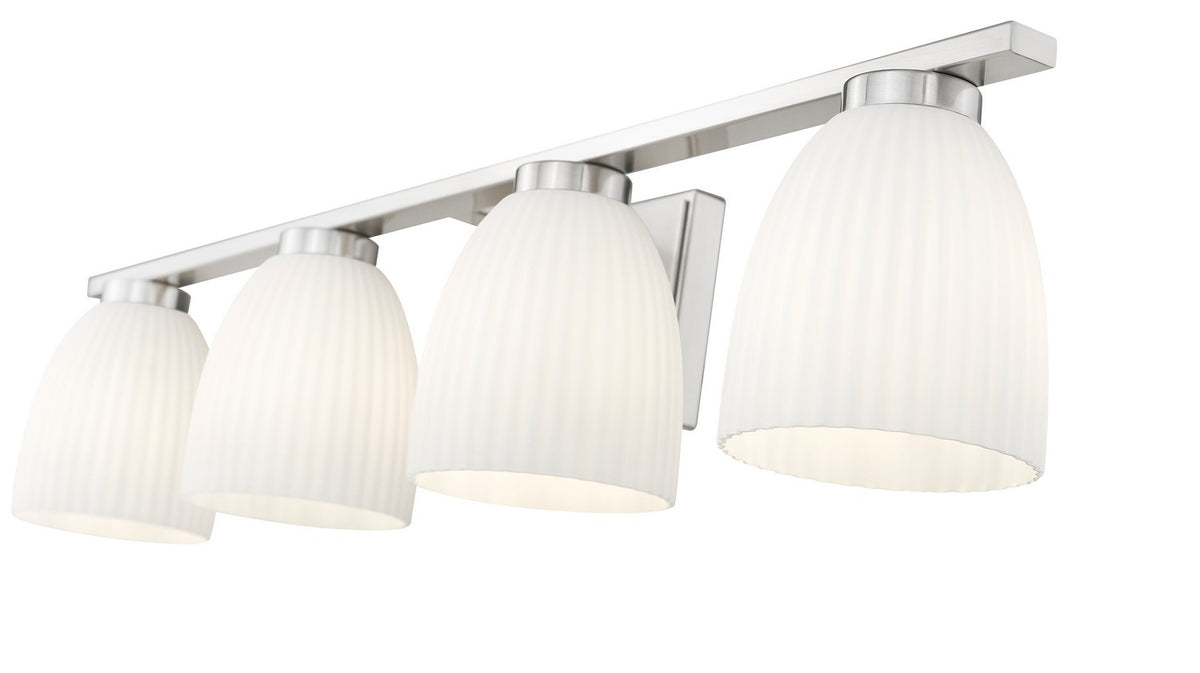 Luminaire de vanité Naya Nickel brossé, 32" – vue 6