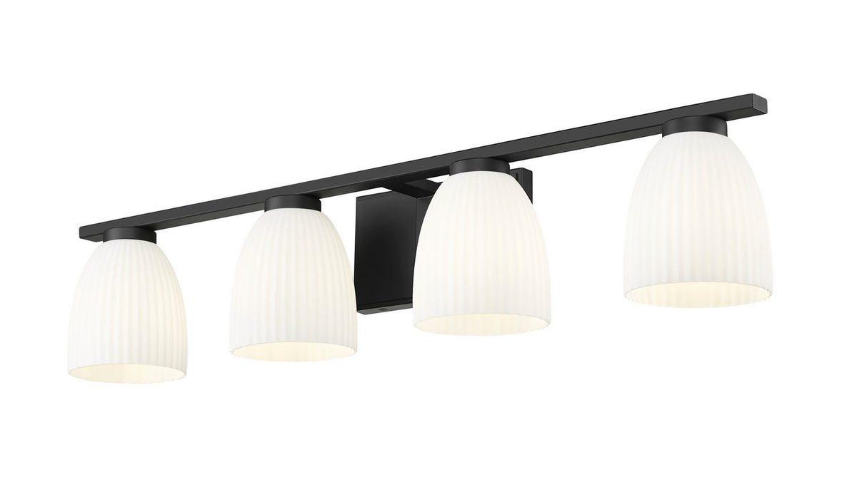 Luminaire de vanité Naya Noir mat, 32" – vue 3