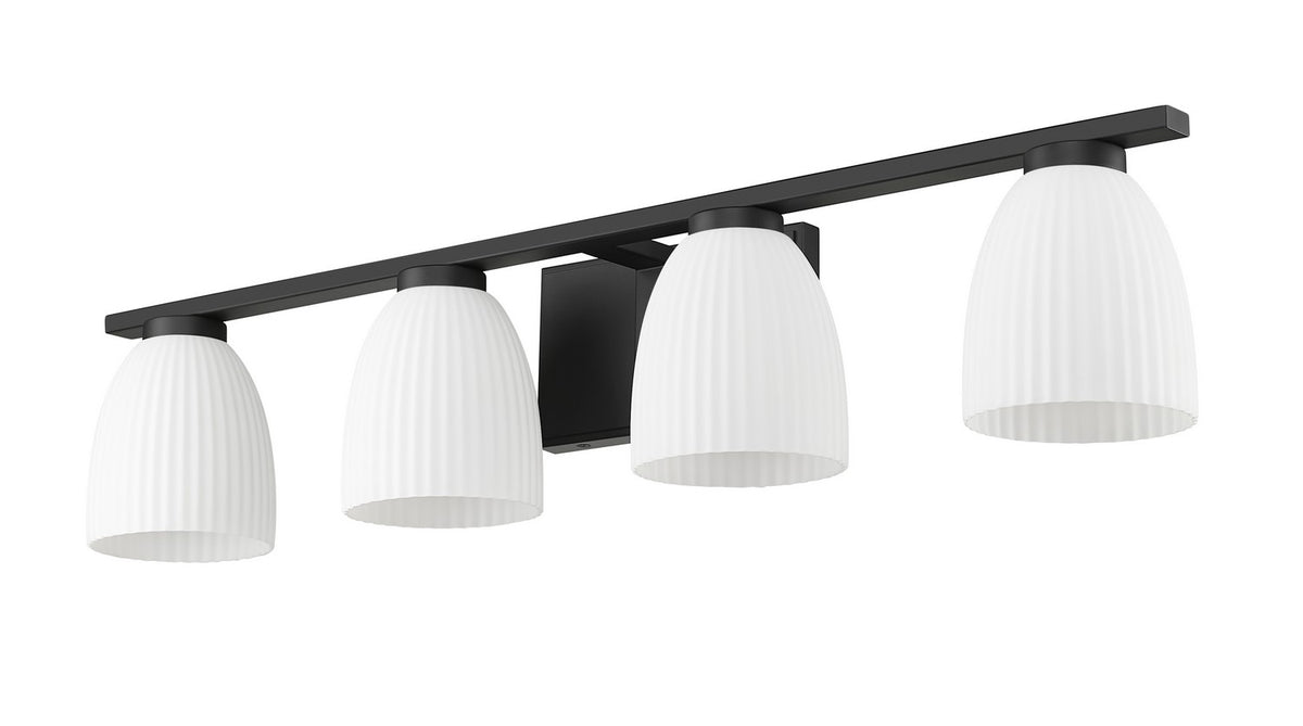 Luminaire de vanité Naya Noir mat, 32" – vue 5