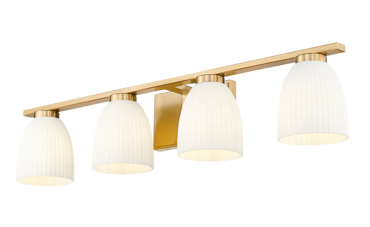 Luminaire de vanité Naya Or moderne, 32" – vue 3