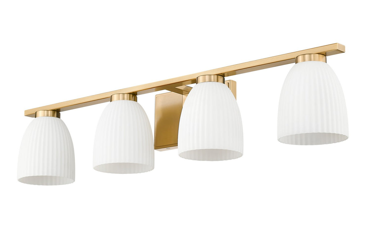 Luminaire de vanité Naya Or moderne, 32" – vue 5
