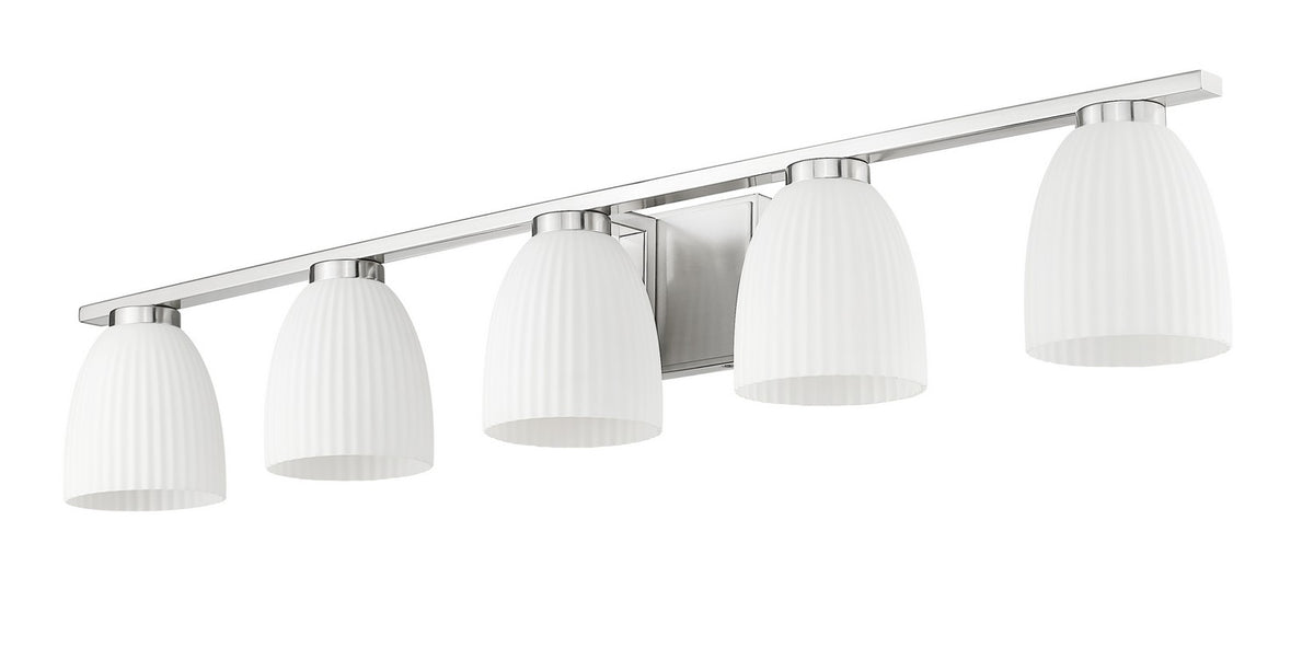Luminaire de vanité Naya Nickel brossé, 40" – vue 5