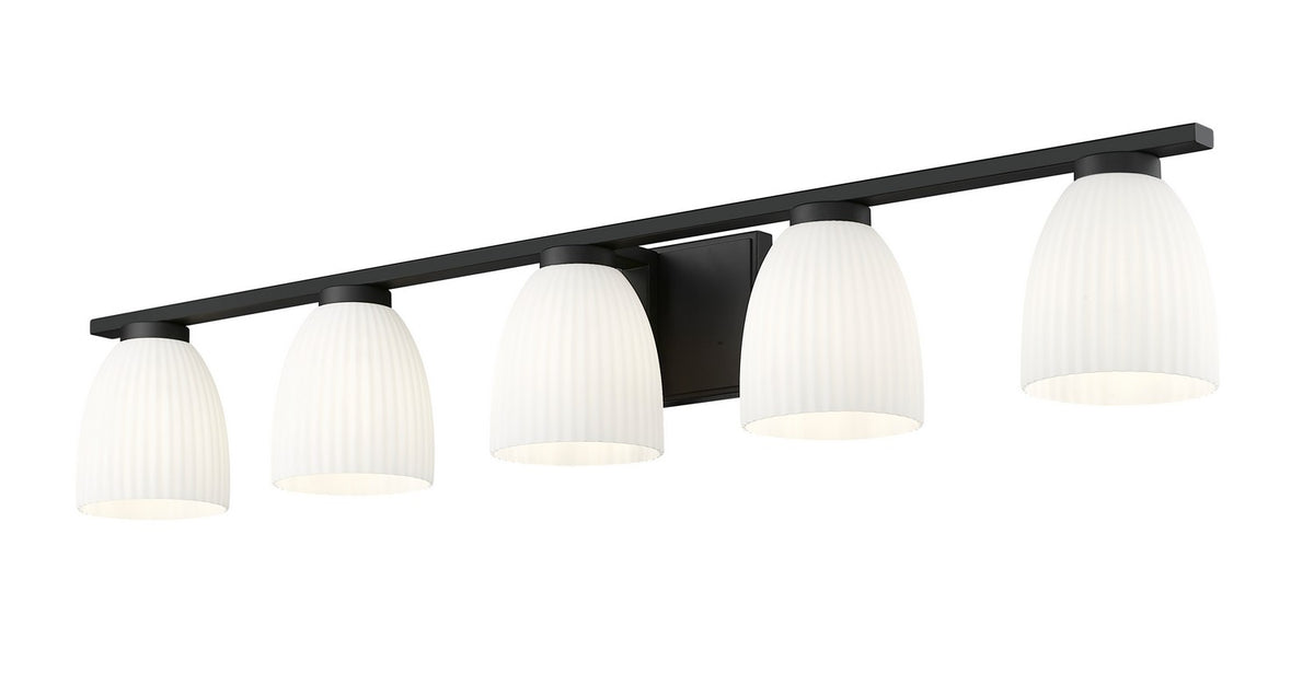 Luminaire de vanité Naya Noir mat, 40" – vue 3