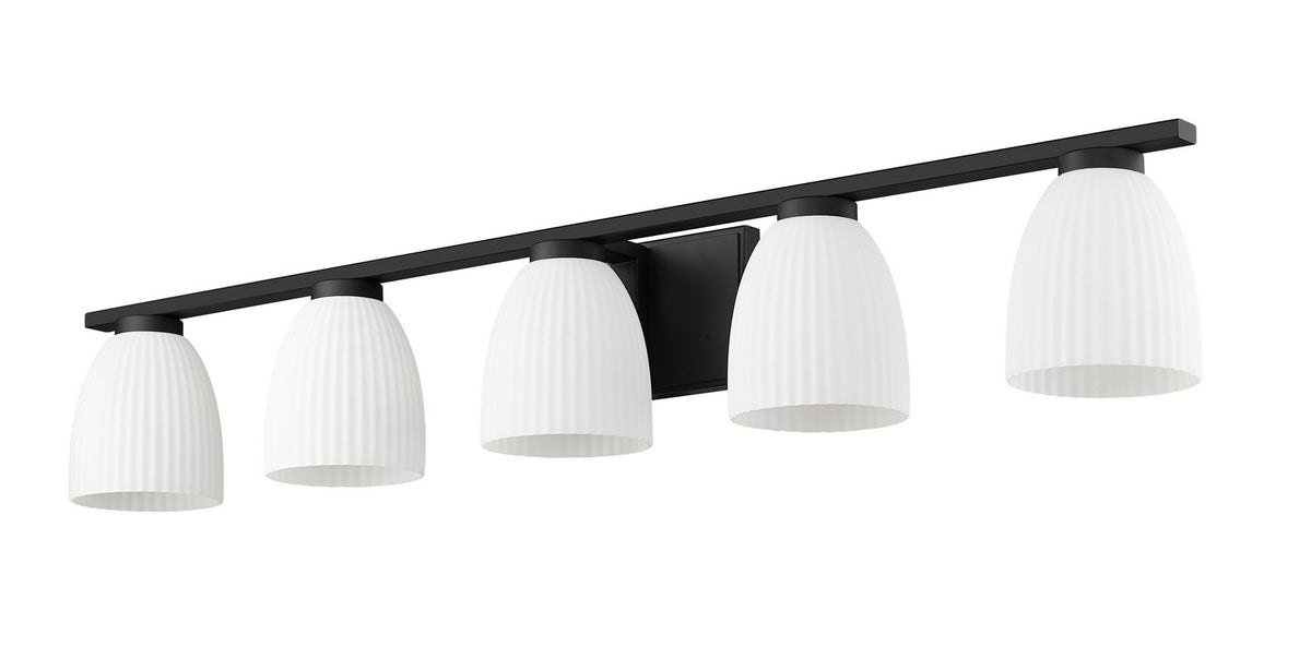 Luminaire de vanité Naya Noir mat, 40" – vue 5