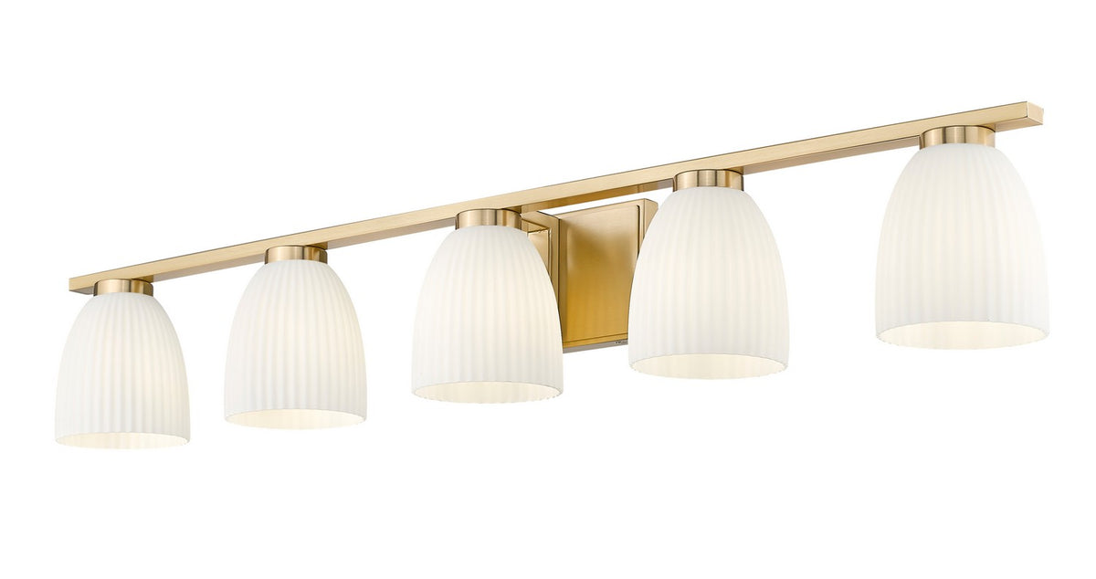 Luminaire de vanité Naya Or moderne, 40" – vue 3