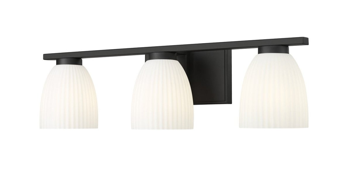 Luminaire de vanité Naya - Noir mat 24" by Z-Lite | Luminaires & cie