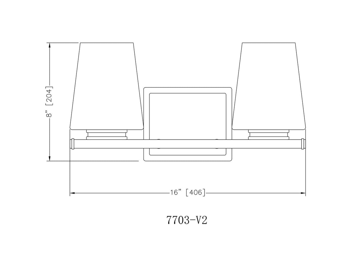 Luminaire de vanité Nextra Nickel brossé, 16" – vue 6