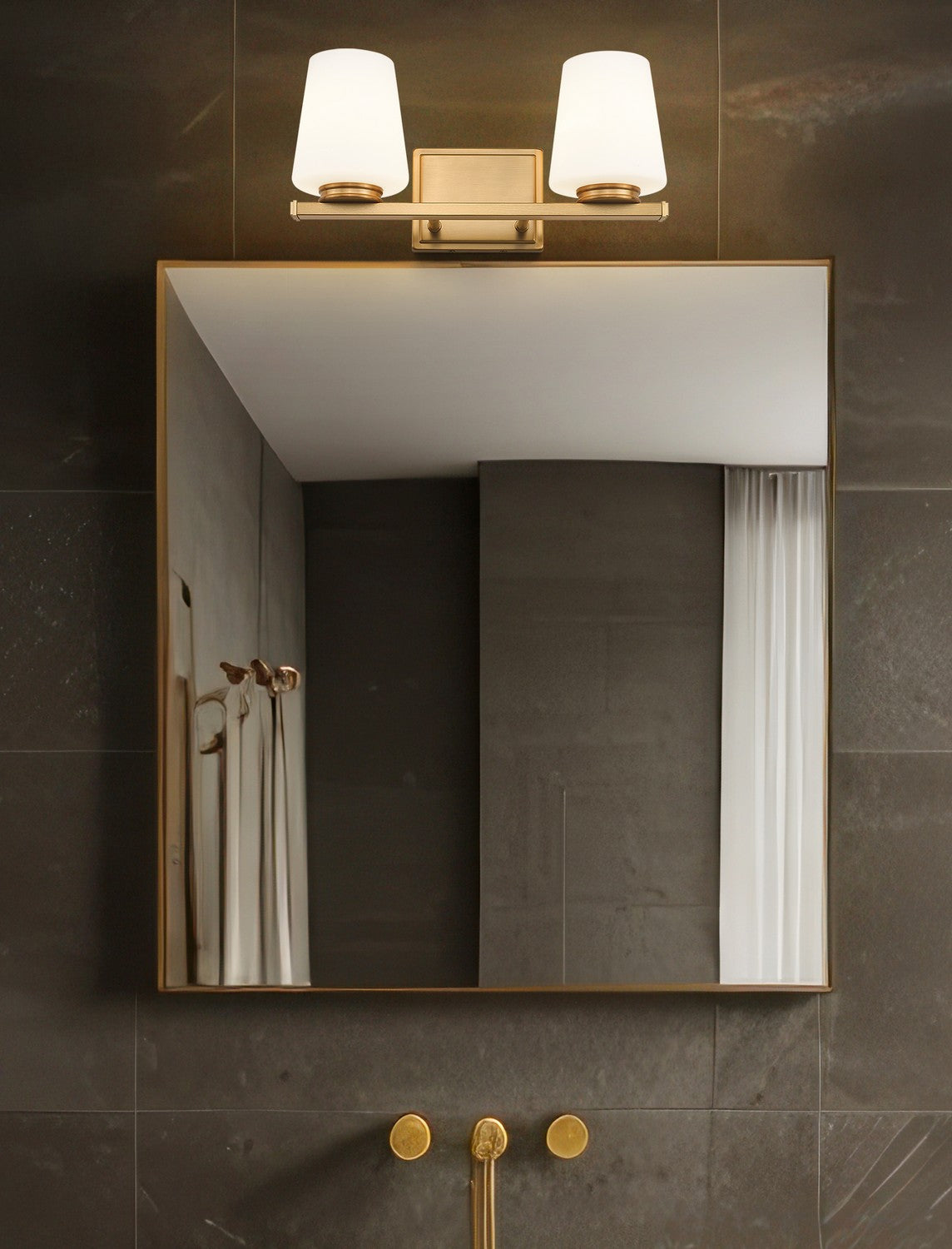 Luminaire de vanité Nextra Or moderne, 16" – vue 8