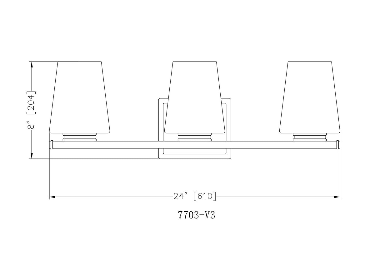 Luminaire de vanité Nextra Nickel brossé, 24" – vue 6