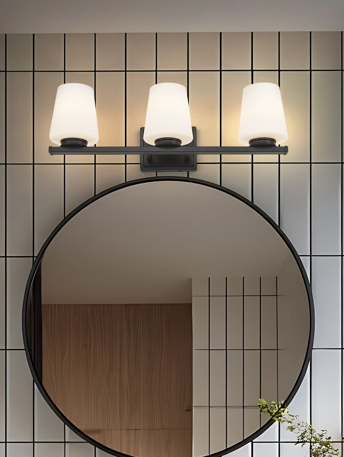 Luminaire de vanité Nextra Noir mat, 24" – vue 8