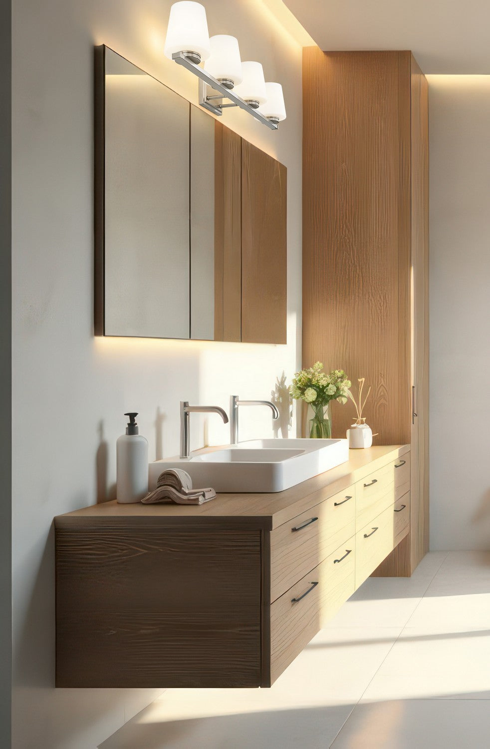 Luminaire de vanité Nextra Nickel brossé, 32" – vue 7