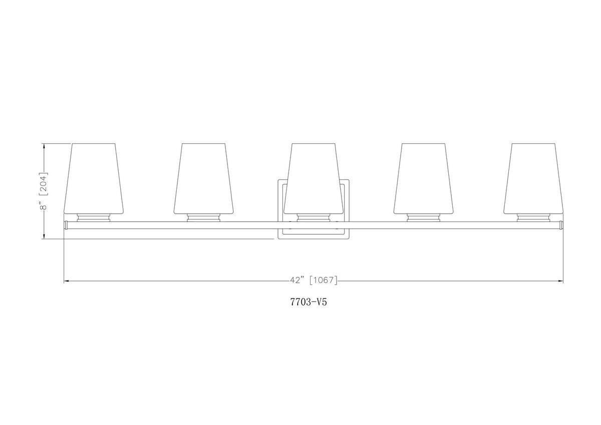 Luminaire de vanité Nextra Nickel brossé, 42" – vue 6