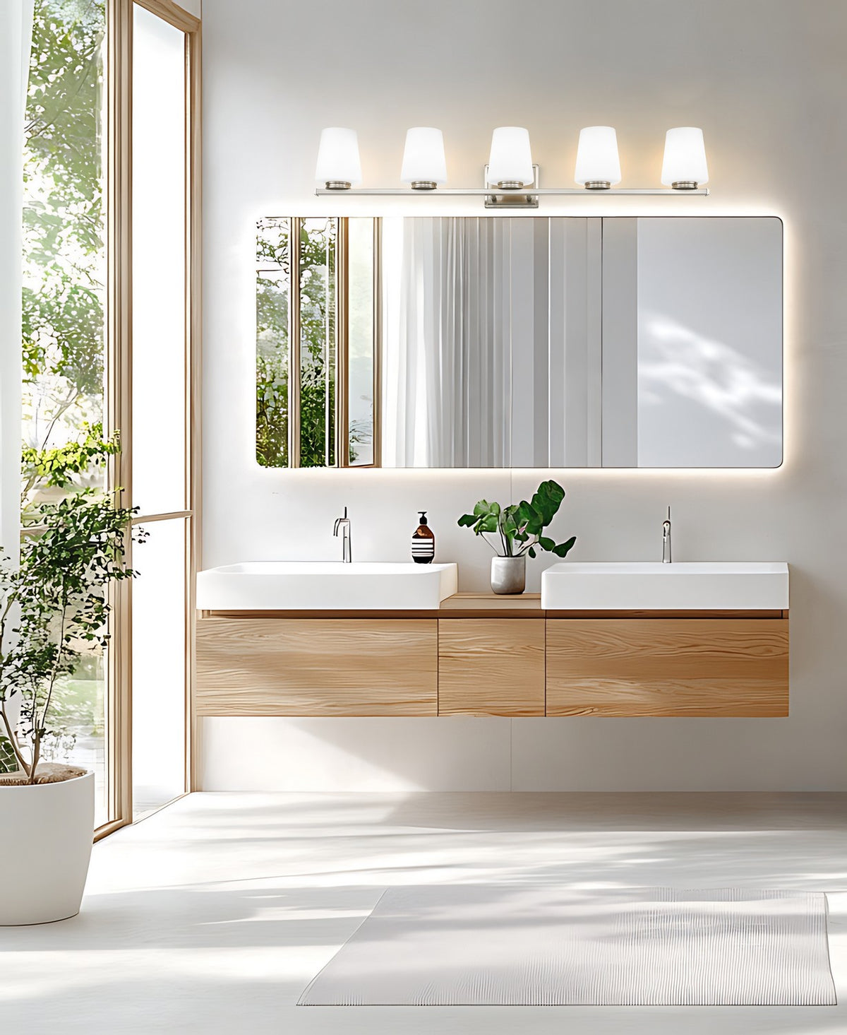 Luminaire de vanité Nextra Nickel brossé, 42" – vue 7