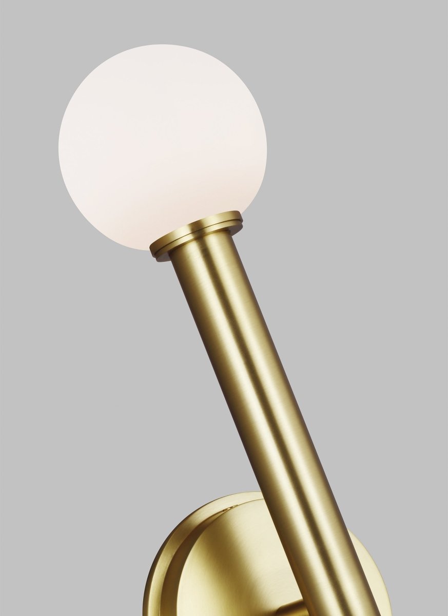 Luminaire de vanité Nodes - Laiton brûlé Blanc lait 4 3/4" by Visual Comfort Studio | Luminaires & cie