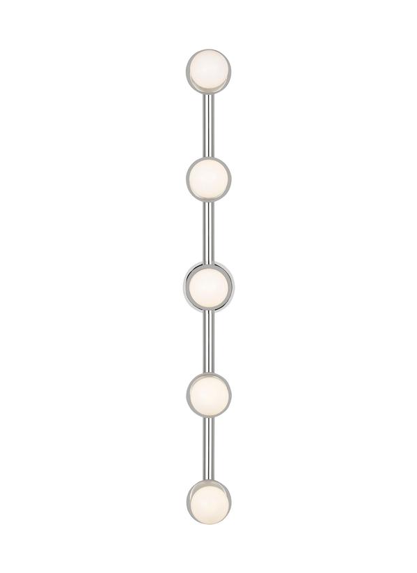 Luminaire de vanité Nodes - Nickel poli Lait 56" by Visual Comfort Studio | Luminaires & cie
