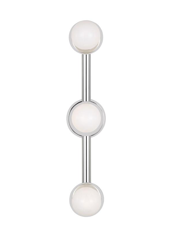 Luminaire de vanité Nodes - Nickel poli Lait 32" by Visual Comfort Studio | Luminaires & cie