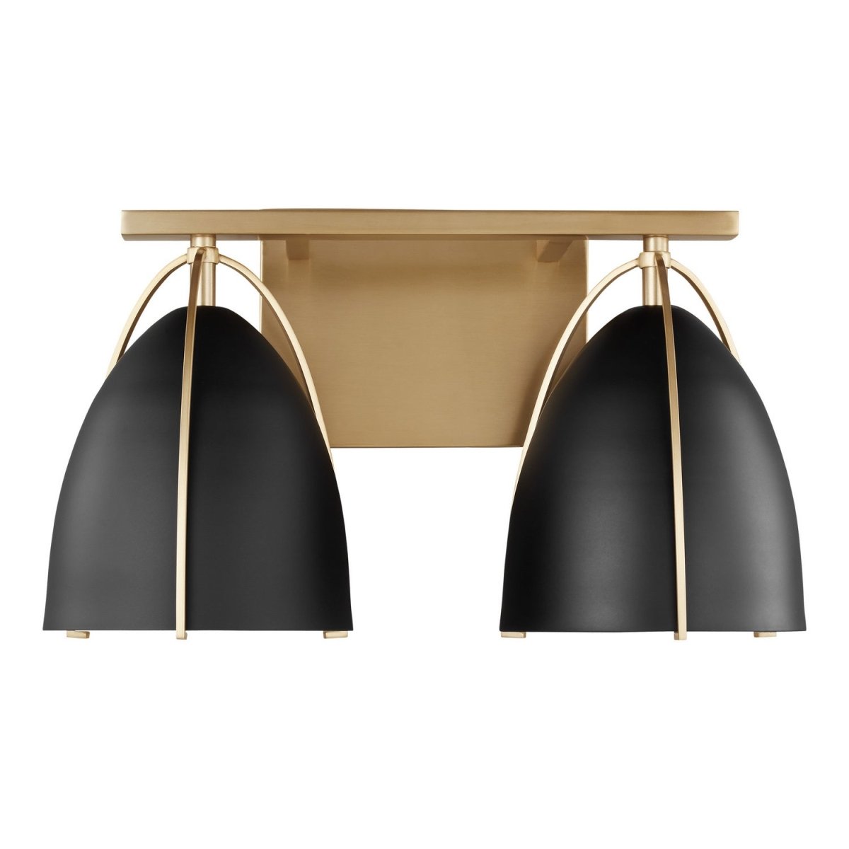 Luminaire de vanité Norman - Laiton satiné Noir minuit 15" by Visual Comfort Studio | Luminaires & cie