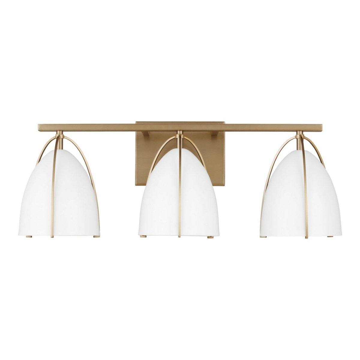 Luminaire de vanité Norman - Laiton satiné Blanc mat 24 1/4" by Visual Comfort Studio | Luminaires & cie