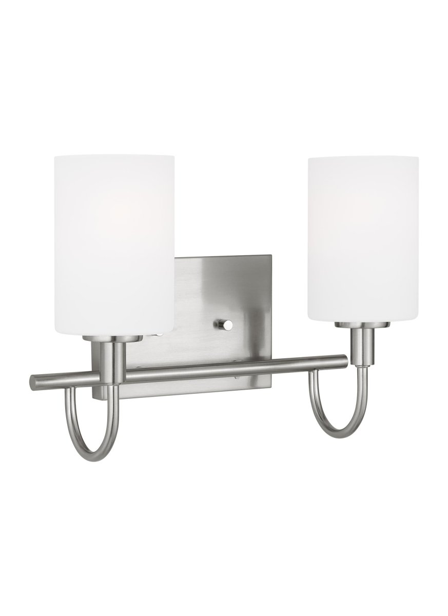 Luminaire de vanité Oak Moore - Nickel brossé 13 7/8" Ampoules non - incluses by Visual Comfort Studio | Luminaires & cie