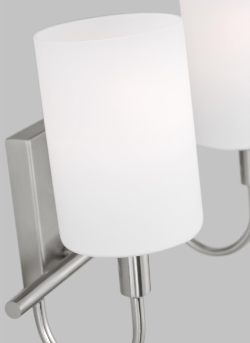 Luminaire de vanité Oak Moore - Nickel brossé 13 7/8" Ampoules non - incluses by Visual Comfort Studio | Luminaires & cie