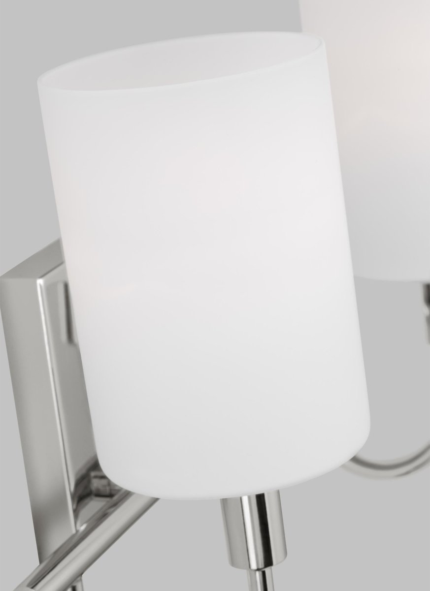 Luminaire de vanité Oak Moore - Chrome 13 7/8" Ampoules DEL incluses by Visual Comfort Studio | Luminaires & cie