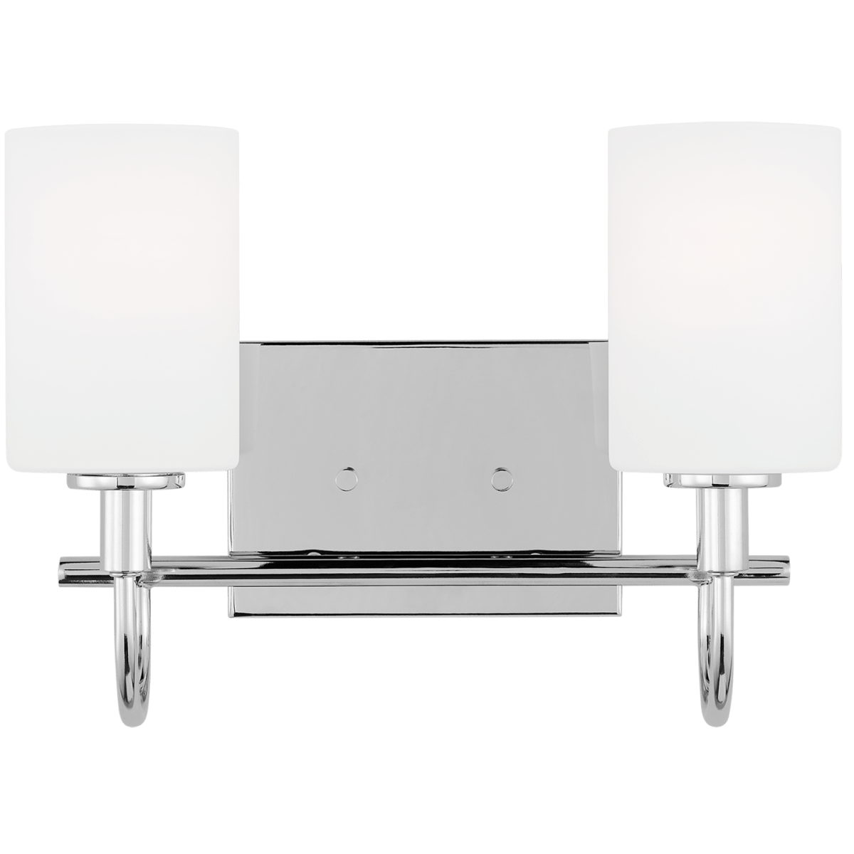 Luminaire de vanité Oak Moore - Chrome 13 7/8" Ampoules DEL incluses by Visual Comfort Studio | Luminaires & cie
