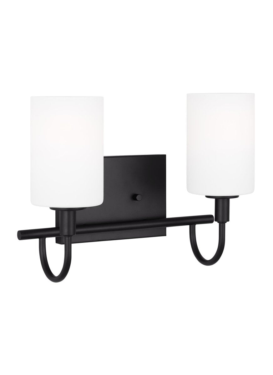 Luminaire de vanité Oak Moore - Noir de minuit 13 7/8" Ampoules DEL incluses by Visual Comfort Studio | Luminaires & cie