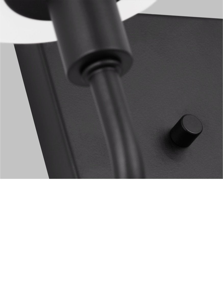 Luminaire de vanité Oak Moore - Noir de minuit 13 7/8" Ampoules DEL incluses by Visual Comfort Studio | Luminaires & cie