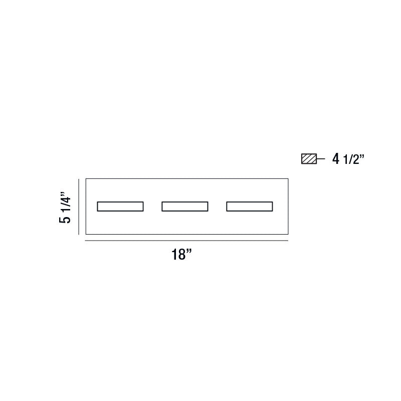 Luminaire de vanité Olson Noir mat, 18" – vue 2