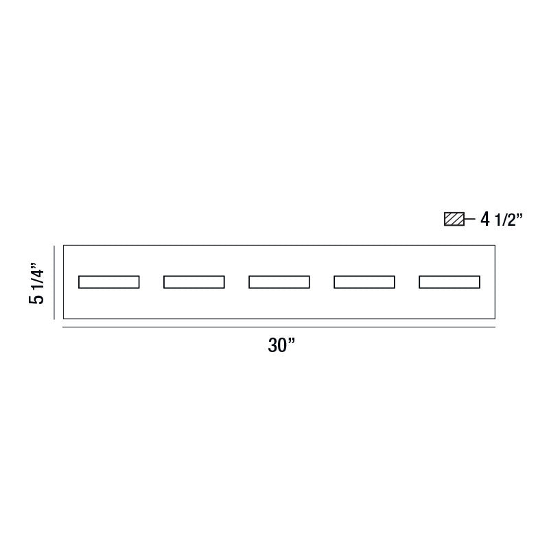Luminaire de vanité Olson Noir mat, 30" – vue 2